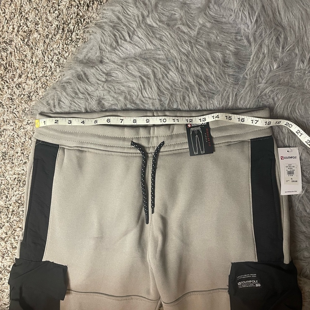 South Pole Gray Fleece Joggers with Black Accents - Picture 10 of 13